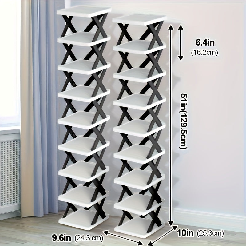 Narrow Shoe Tower Storage Rack - Lamylie
