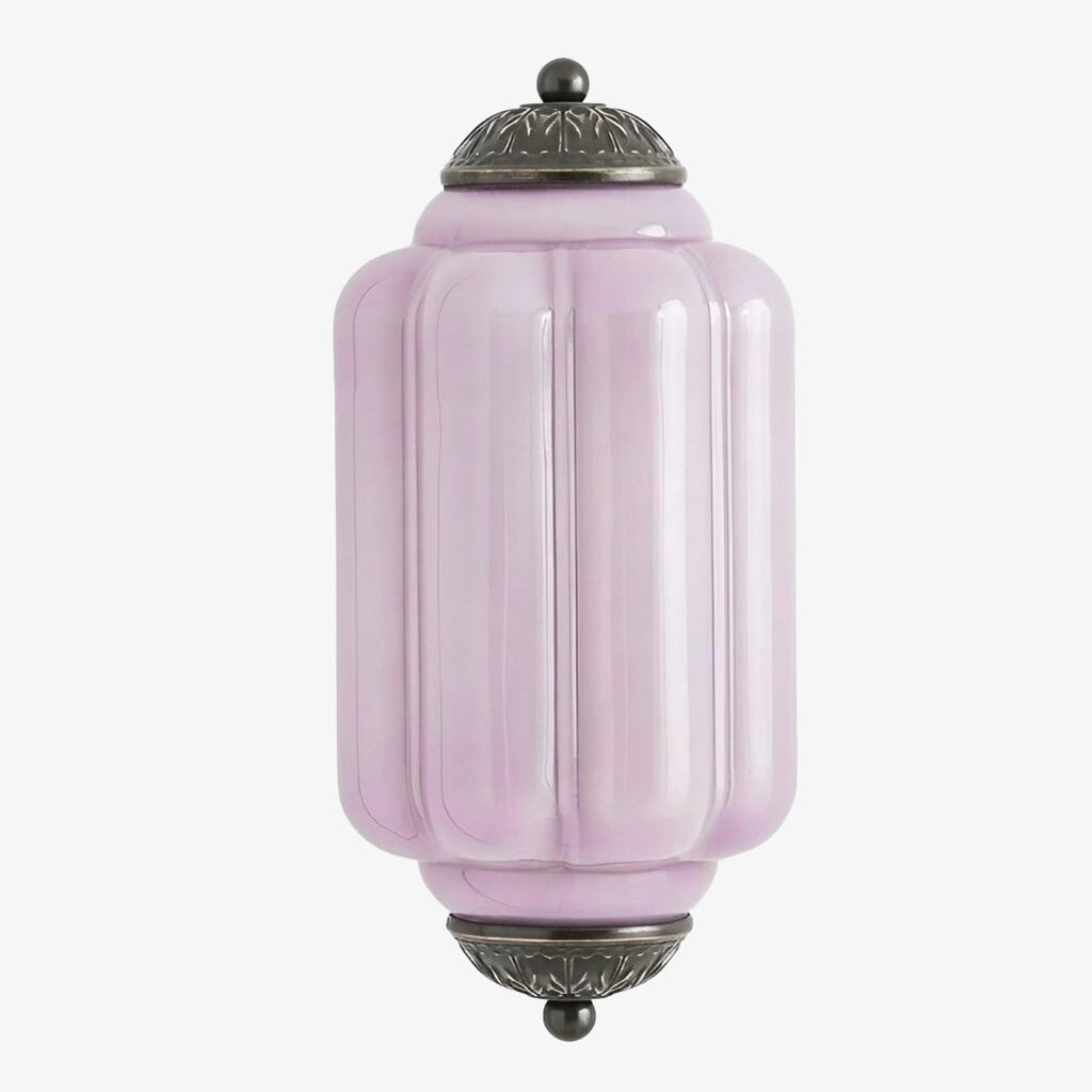 Eloise Vintage Wandleuchte aus Milchglas mit gewelltem Rand - Moderne Akzentbeleuchtung für Bad und Schlafzimmer
