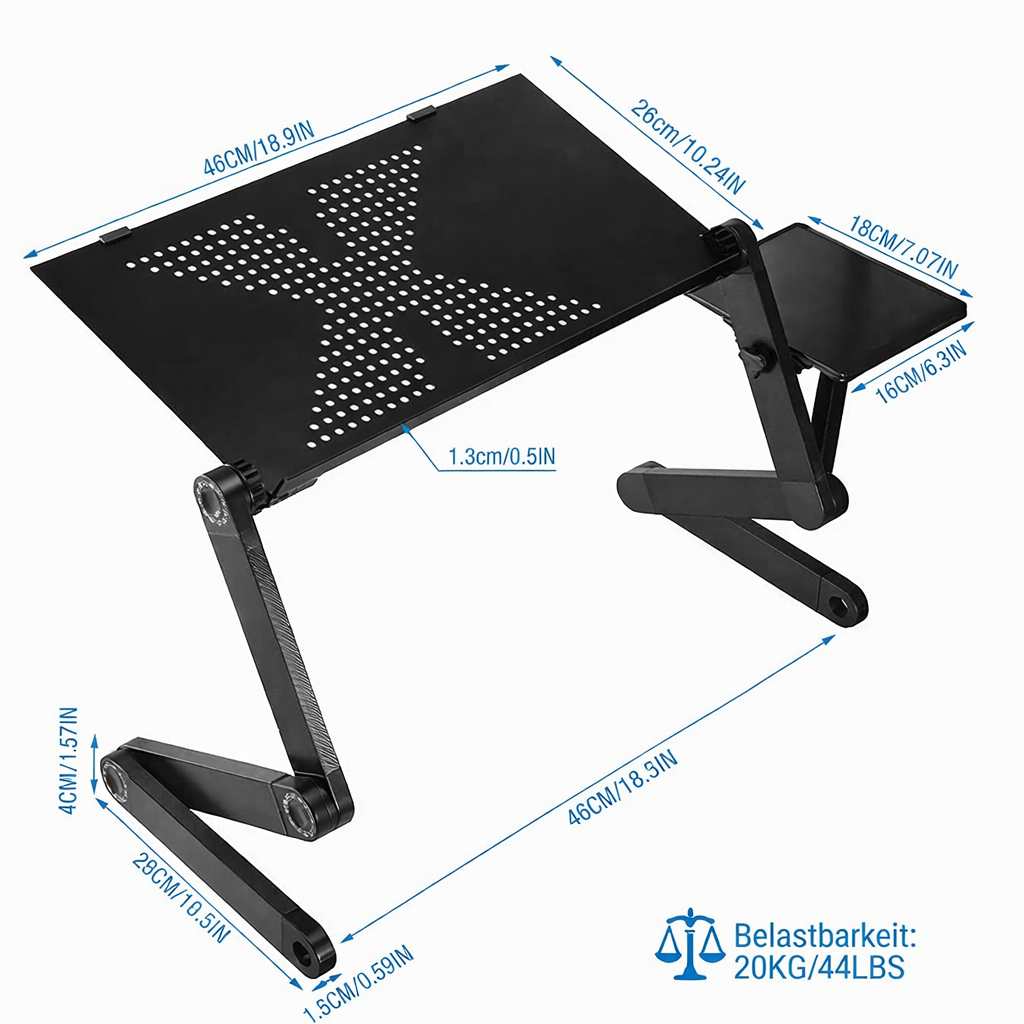 Laptop Riser | Adjustable Height & 360° Rotation | Promotes Healthy Posture | FlexStand 360 - Lamylie