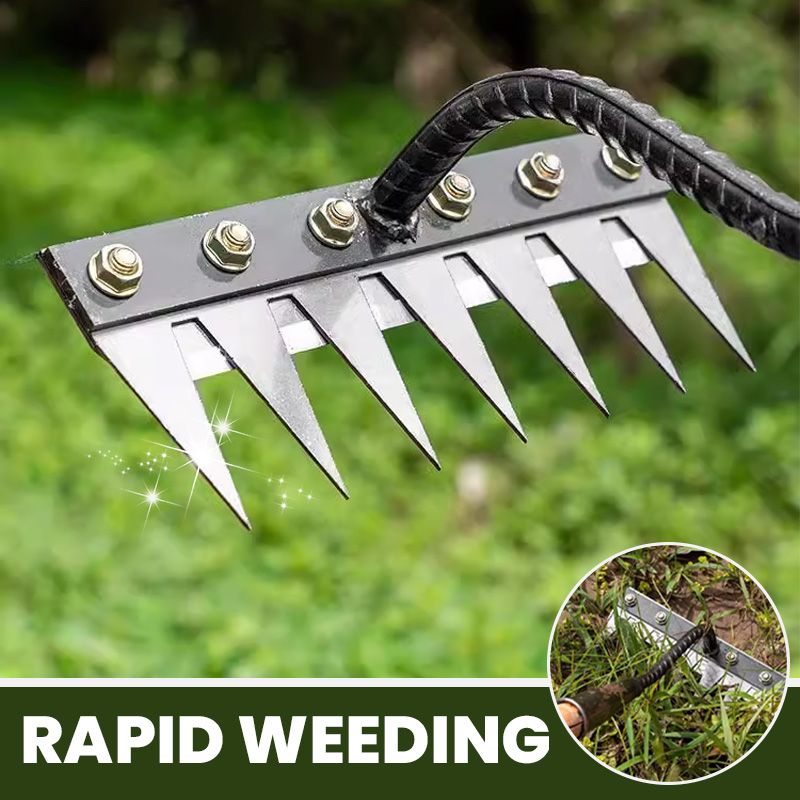 Carbon Steel Garden Weeding Rake - Lamylie