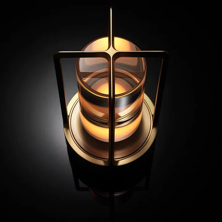 Lumiere Lantern Cordless Crystal Table Lamp - Lamylie