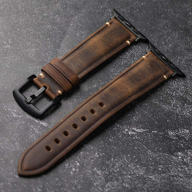 Luna-skinnrem til Apple Watch — håndlaget i Italia