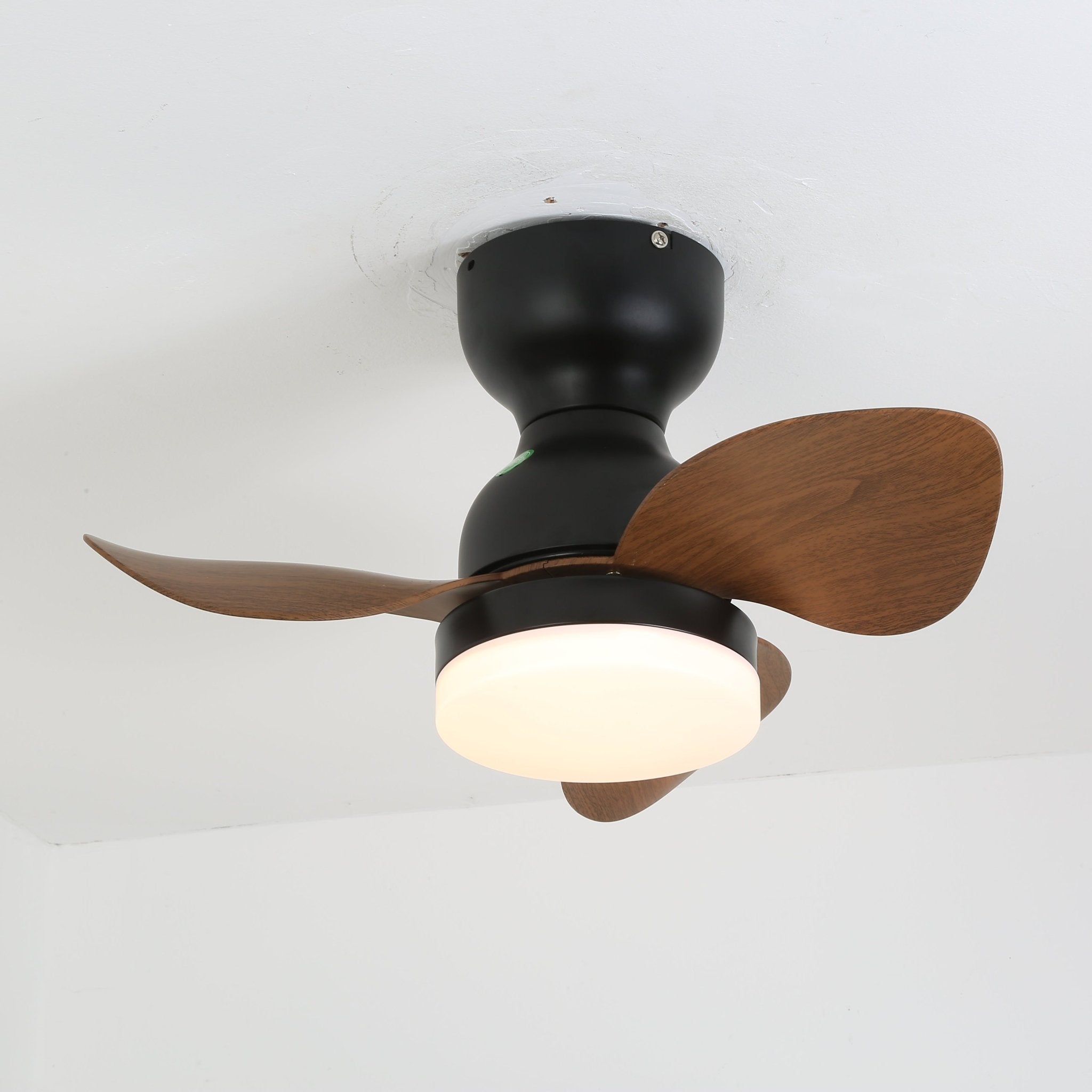 Takfläkt med belysning Ø55 cm, modern fläkt med 6 hastigheter och 3 ljusinställningar, LED-fläkt för vardagsrum och sovrum - Lamylie