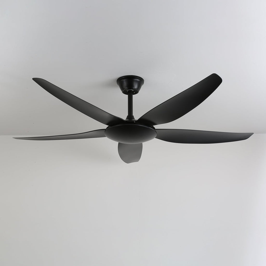 Minimalistinen kattotuuletin valaisimella Ø132 cm — 6 nopeutta ja kaukosäädin – Lamylie