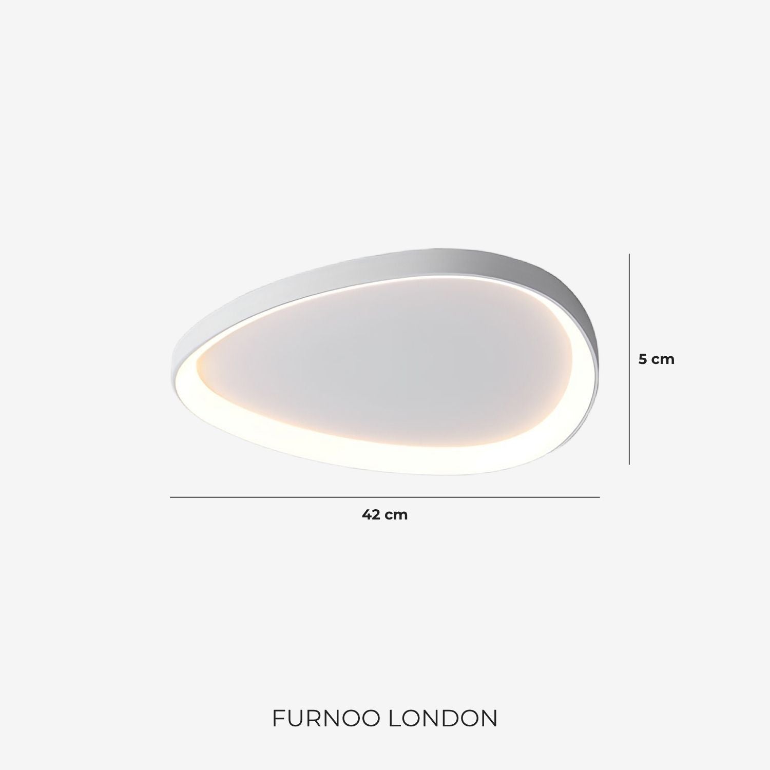 Pinnacle LED Ceiling Lamp | Minimalist Modern Ceiling Lighting with Subtle Refinement - Lamylie