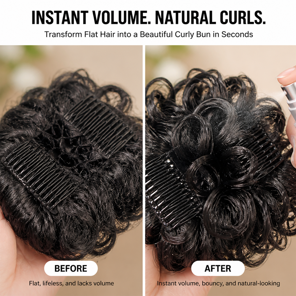 LuxeLoop Curly Bun Band — Sofort auffälliges Volumen und müheloses Selbstbewusstsein entfesseln – Lamylie