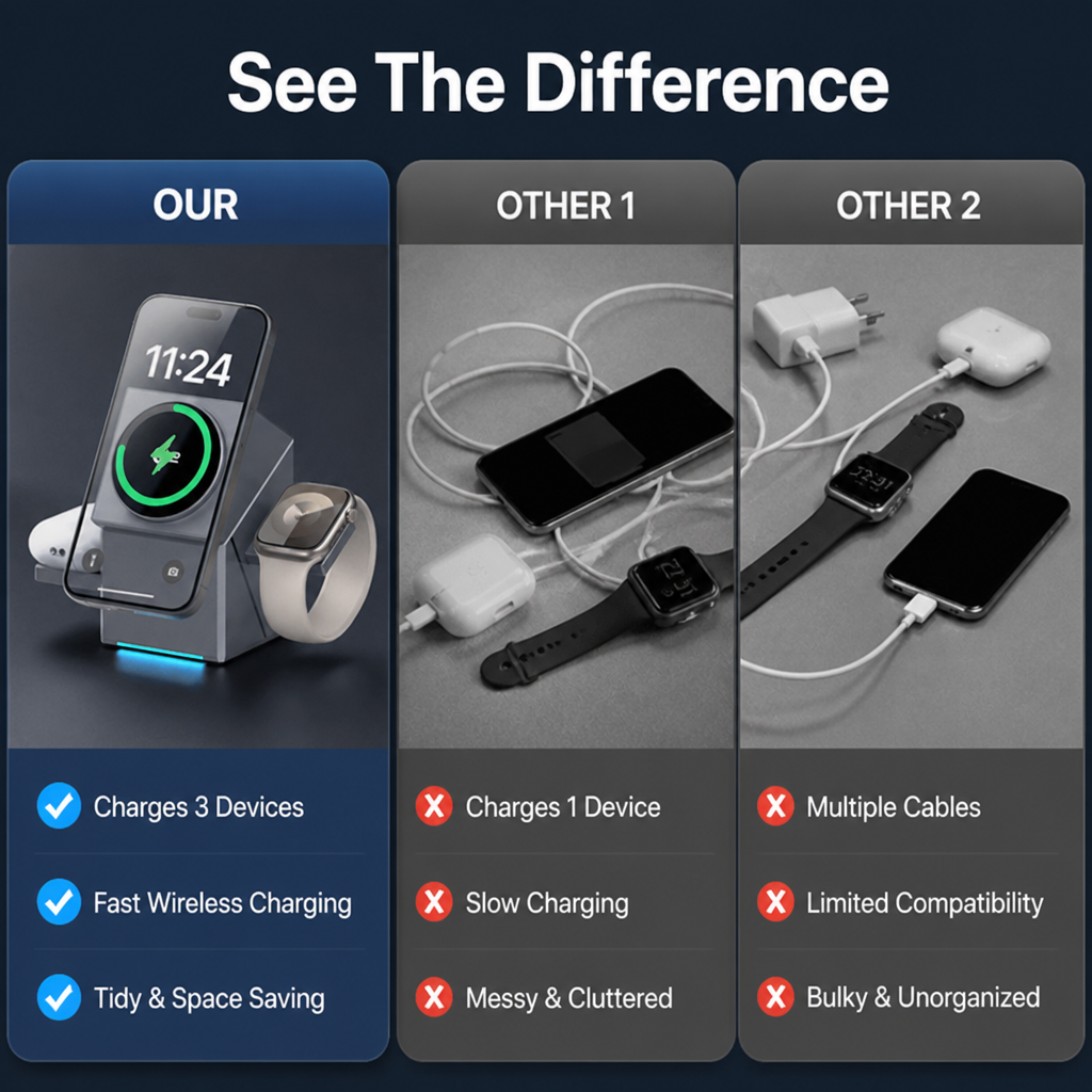 FluxCharge — اشحن كل جهاز فورًا دون فوضى أو ازدحام - Lamylie