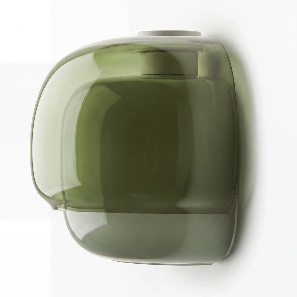 Lampada da parete moderna in vetro con doppio paralume a forma di fungo | Accento colorato per camera da letto e corridoio - Lamylie