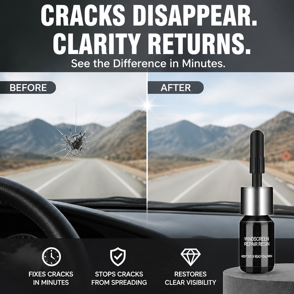 CrystalGuard Repair Kit — Clear, Strong Glass That Stops Cracks Cold in Minutes - Lamylie