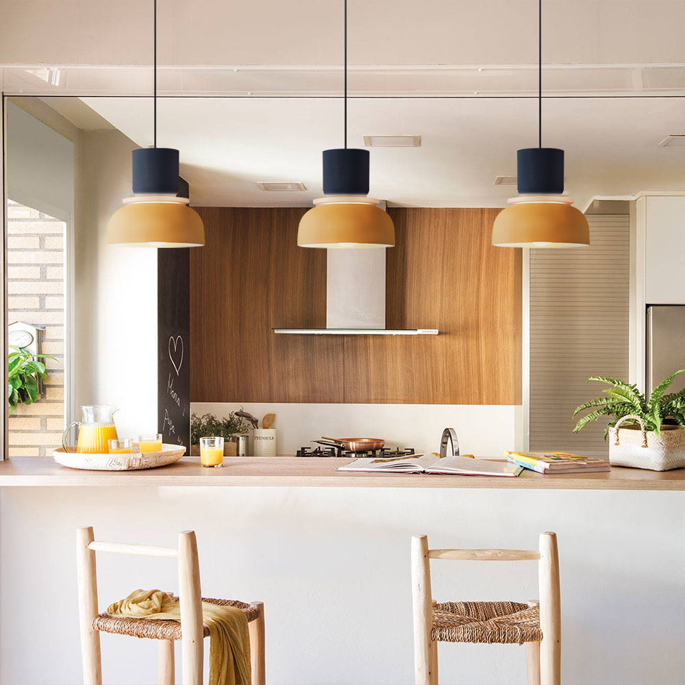 Acrylic Pendant Lamp Nyra Multicolored Lampshade Spherical with E27 Socket Three Lighting Modes - Lamylie