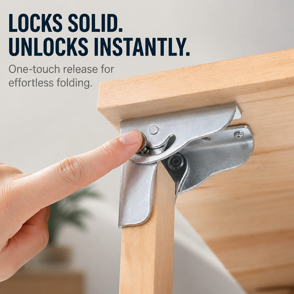 IronLock Fold & Secure Hinges — Unshakable Strength That Frees Your Space Instantly - Lamylie