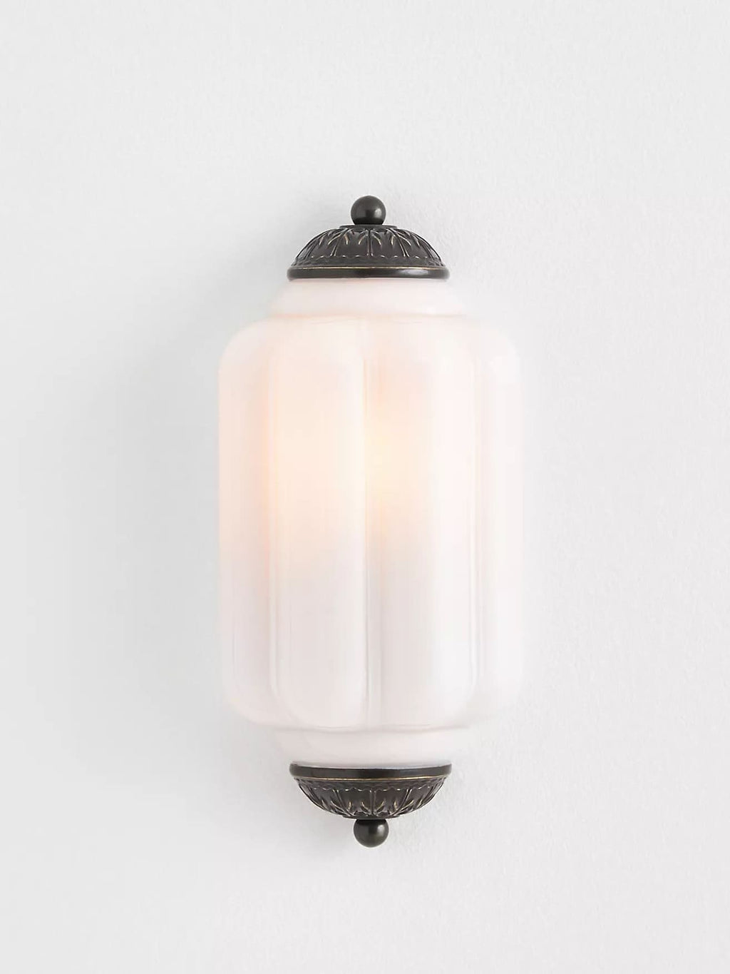 Milk Glass Wall Lamp for Bedroom Hall Scandinavian Style - Lamylie