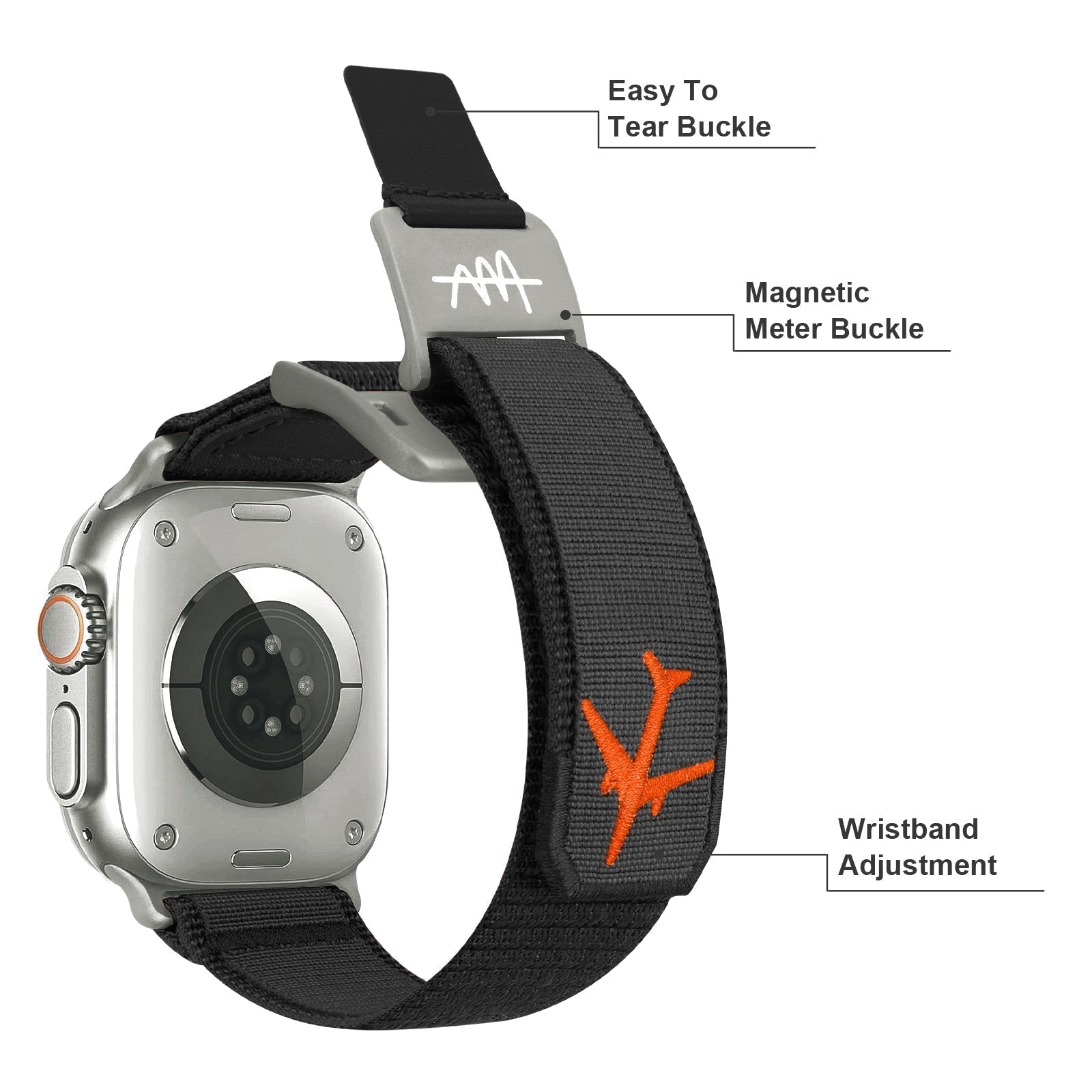 Nylon Band with Buckle for Apple Watch - Wild Trail Design - Lamylie