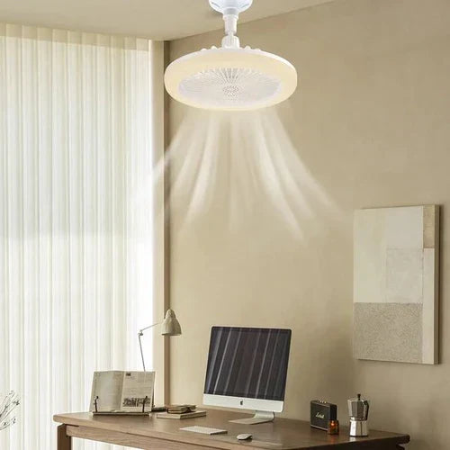 Ventilateur de plafond moderne avec éclairage LED – Rafraîchissement silencieux pour le salon et la chambre – Lamylie