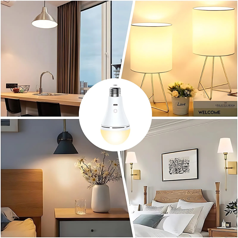 Trådløs oppladbar LED-bordlampe | Moderne stemningsbelysning med berøringskontroll og fjernkontroll | Ø10 cm – Lamylie
