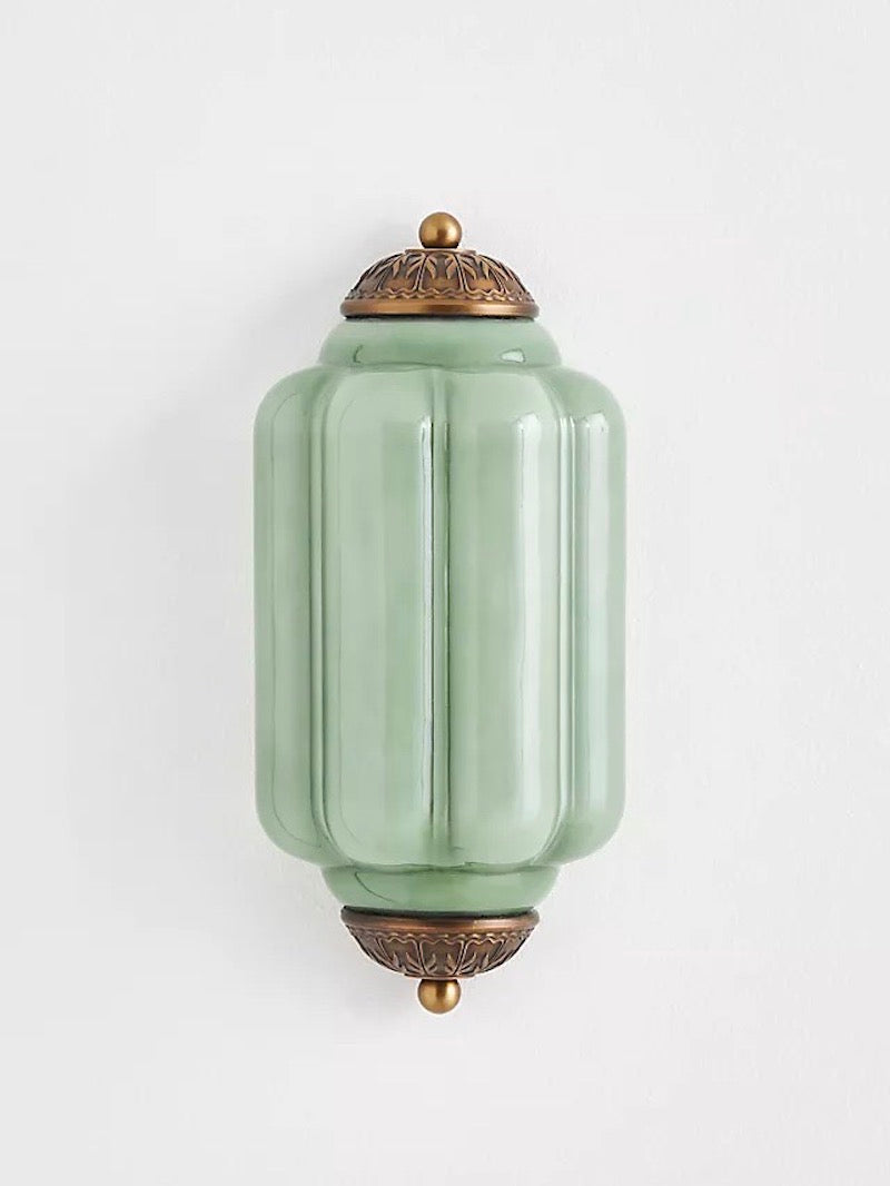 Milk Glass Wall Lamp for Bedroom Hall Scandinavian Style - Lamylie
