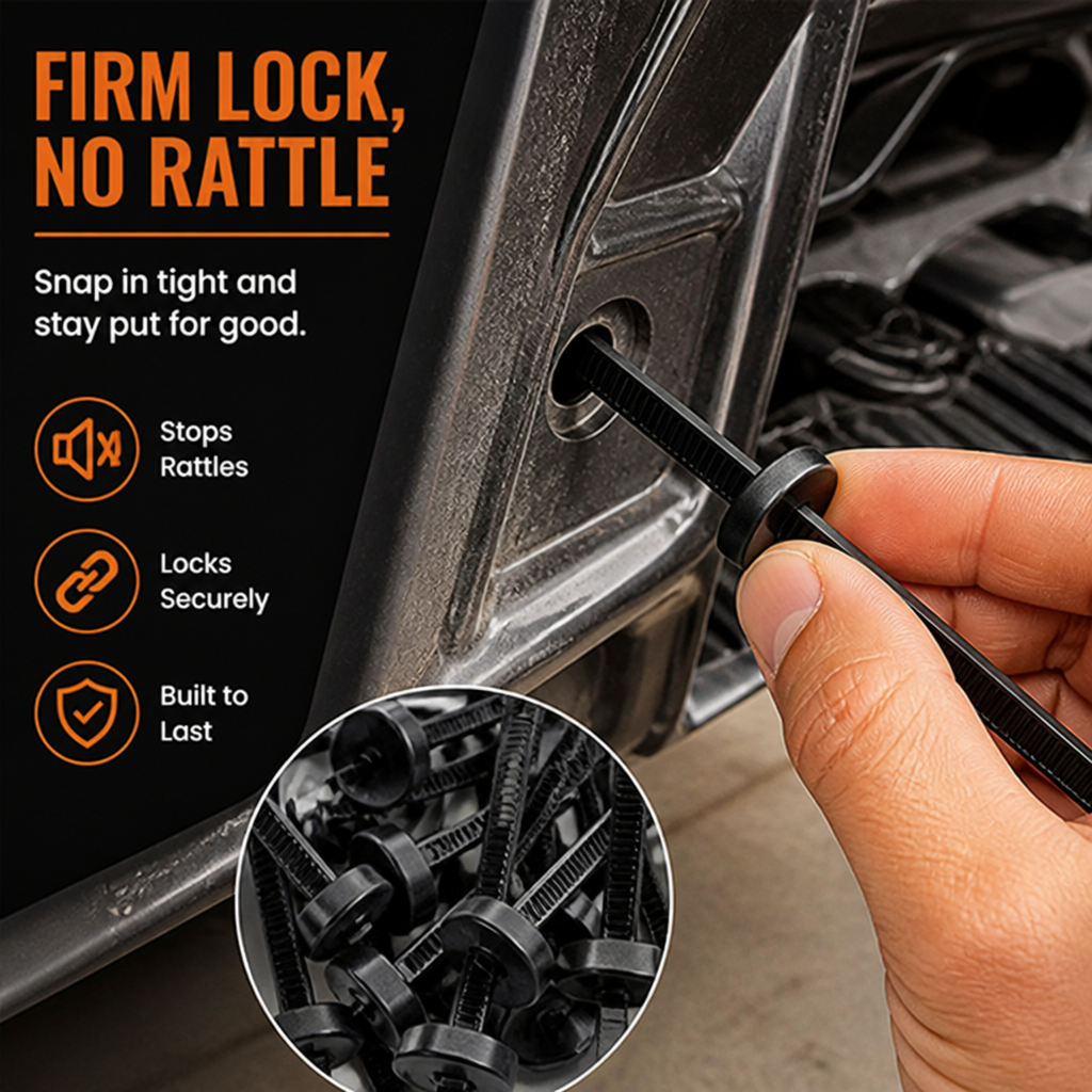 GripTightPro Nylon Lock Clips — Einrastbare Stärke, die das Klappern Ihres Autos endgültig beendet - Lamylie