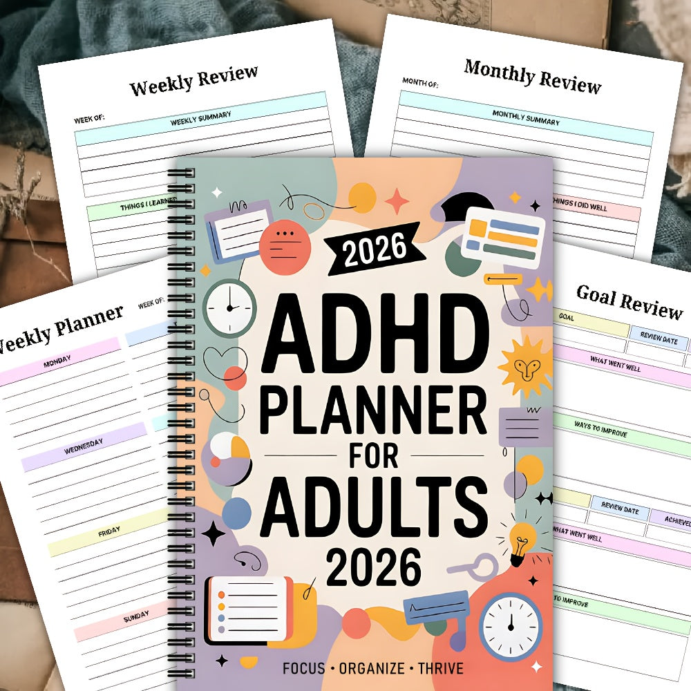 Denní a týdenní plánovač úkolů FocusVault 2026 pro ADHD