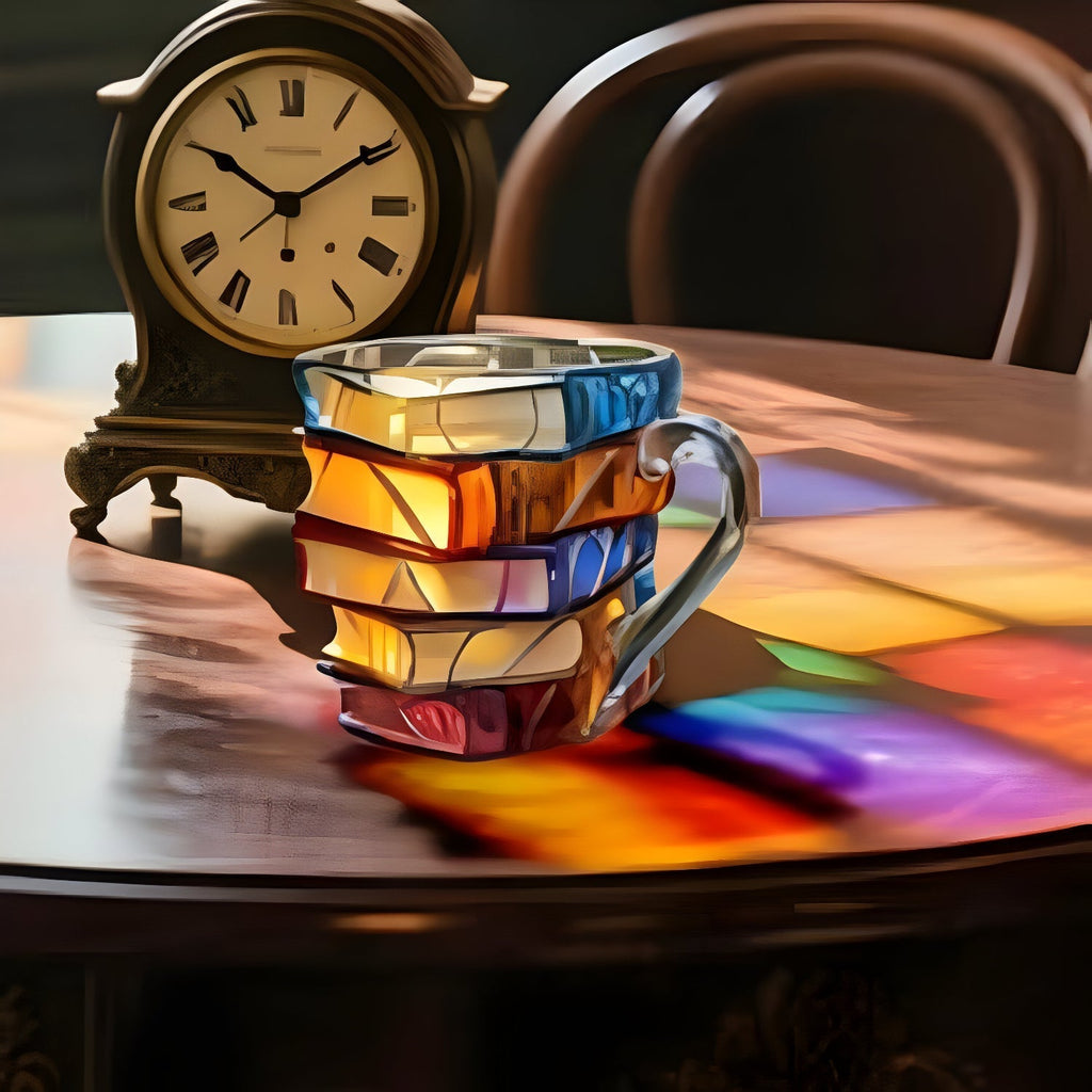 Mug | 3D Novel Design Cup | Handmade & Vibrant | For Coffee & Tea | BookLume - Lamylie