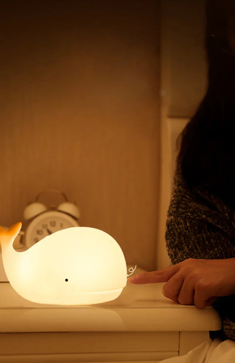 Wall Night Lamp with Color-Shifting LED – Touch Sensor, USB Powered - Lamylie