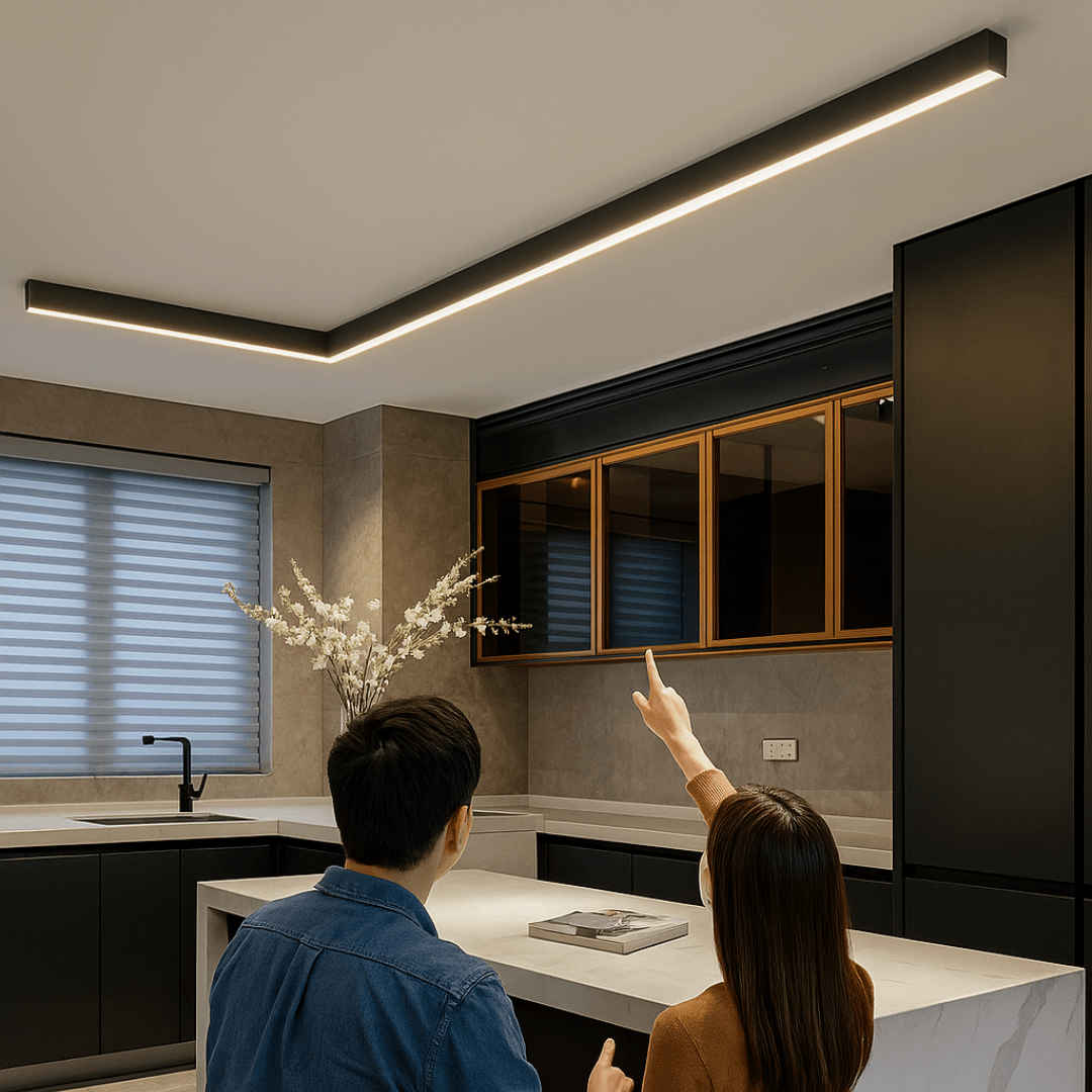 Minimalistische LED-Deckenlampe – Nordischer Stil, flimmerfreie Beleuchtung - Lamylie