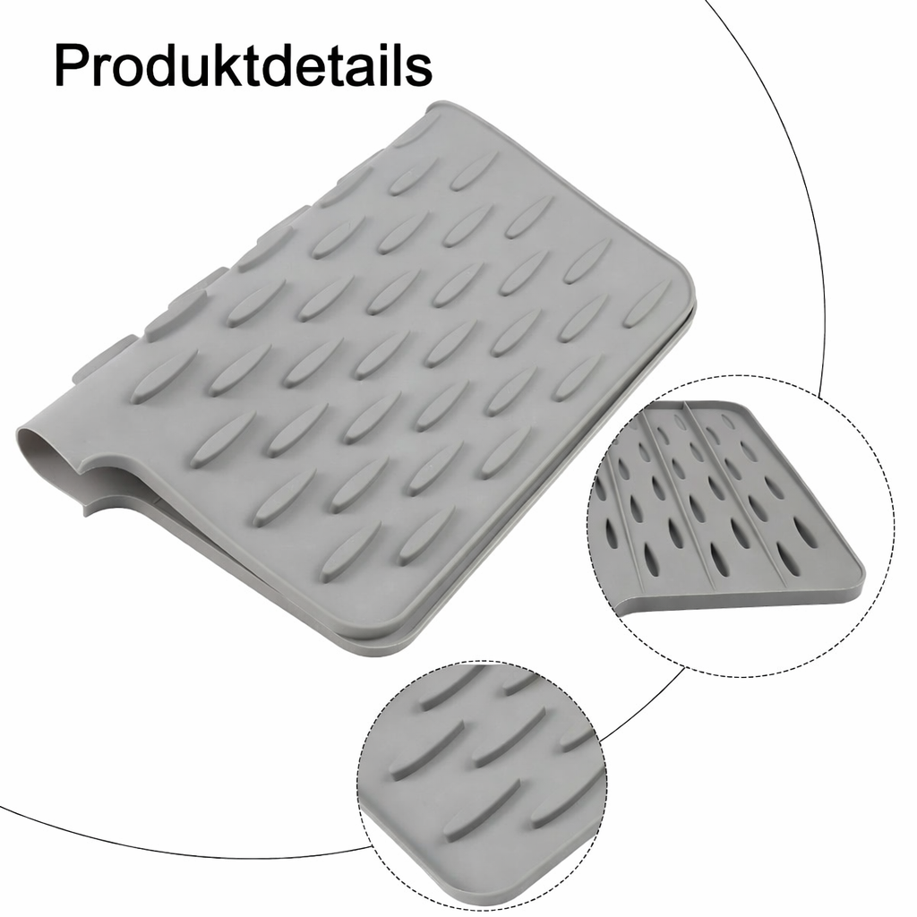 Tapis multifonctionnel en silicone pour protéger de la chaleur et sécher | Antidérapant et résistant à la chaleur | Globetrek - Lamylie