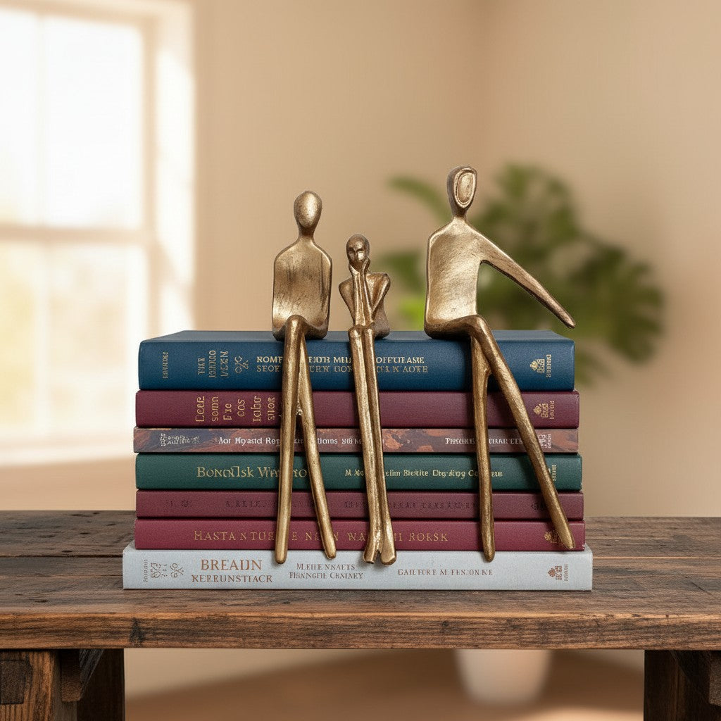 Geometric Iron Dog Figurine | Minimalist Decorative Sculpture for Desk - Lamylie