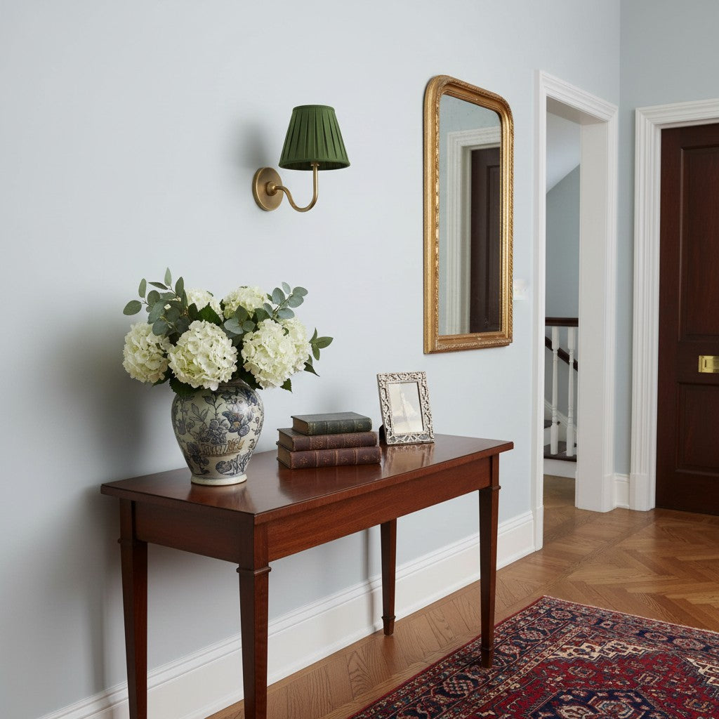 Wall Lamp with Pleated Fabric Shade | Classic Lighting for Bedroom and Living Room - Lamylie