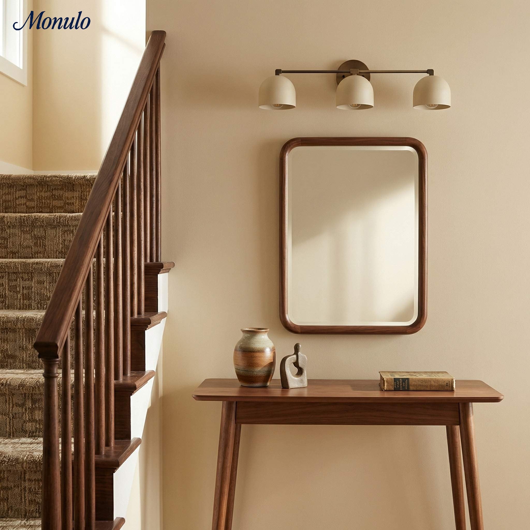 Wall Lamp Dome Shade Mid-Century Retro Design Bathroom Hallway - Lamylie
