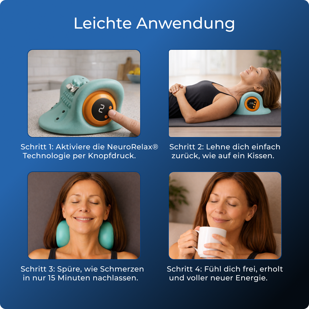 Gerät zur Nackenentlastung – Lindert Nackenverspannungen und Schmerzen in 15 Minuten – Lamylie