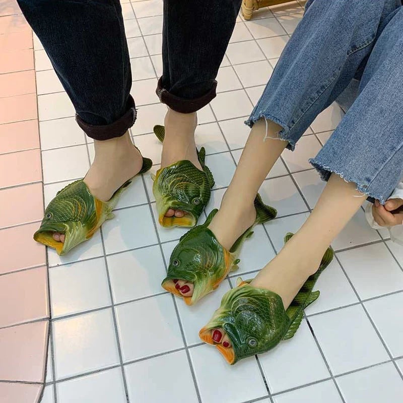 Chaussons en forme de poisson – Transformez chaque pas en un moment de confort et de plaisir sans effort - Lamylie