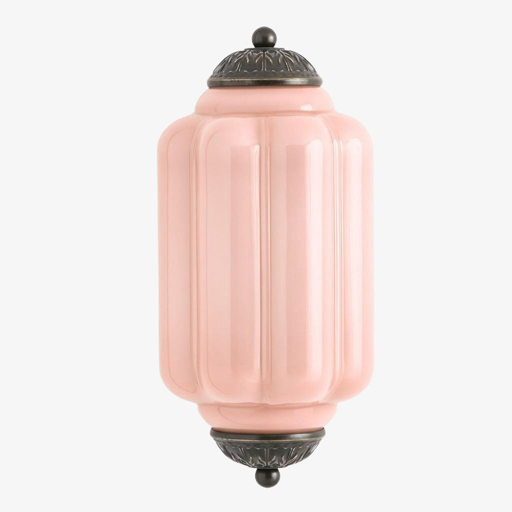 Eloise Vintage Wandleuchte aus Milchglas mit gewelltem Rand - Moderne Akzentbeleuchtung für Bad und Schlafzimmer