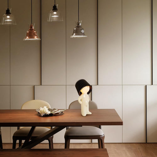 29 cm Ribbed Shade LED Table Lamp - Lamylie