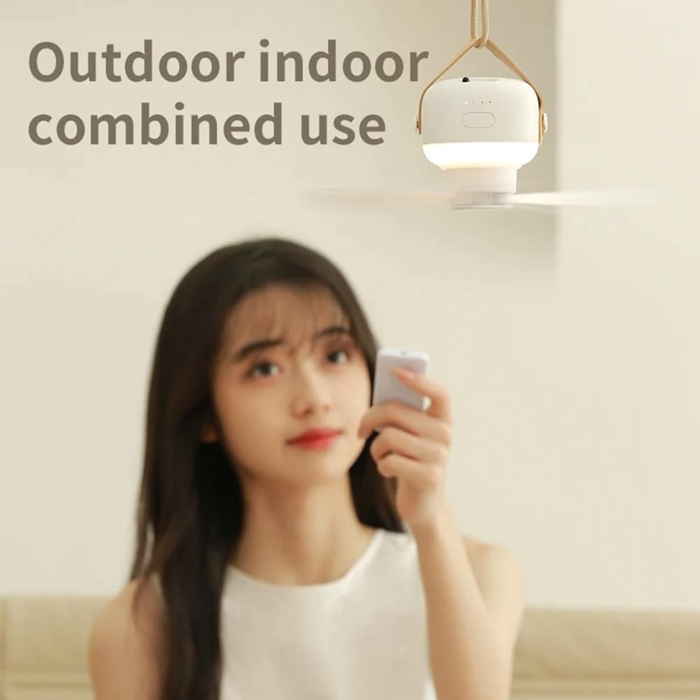 Hanging Fan with LED Light - Lamylie