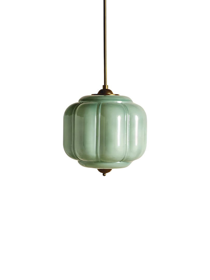 Vintage Milk Glass Pendant Lamp with Wavy Edge | Scandinavian Atmosphere Lighting for Kitchen and Bedroom - Lamylie