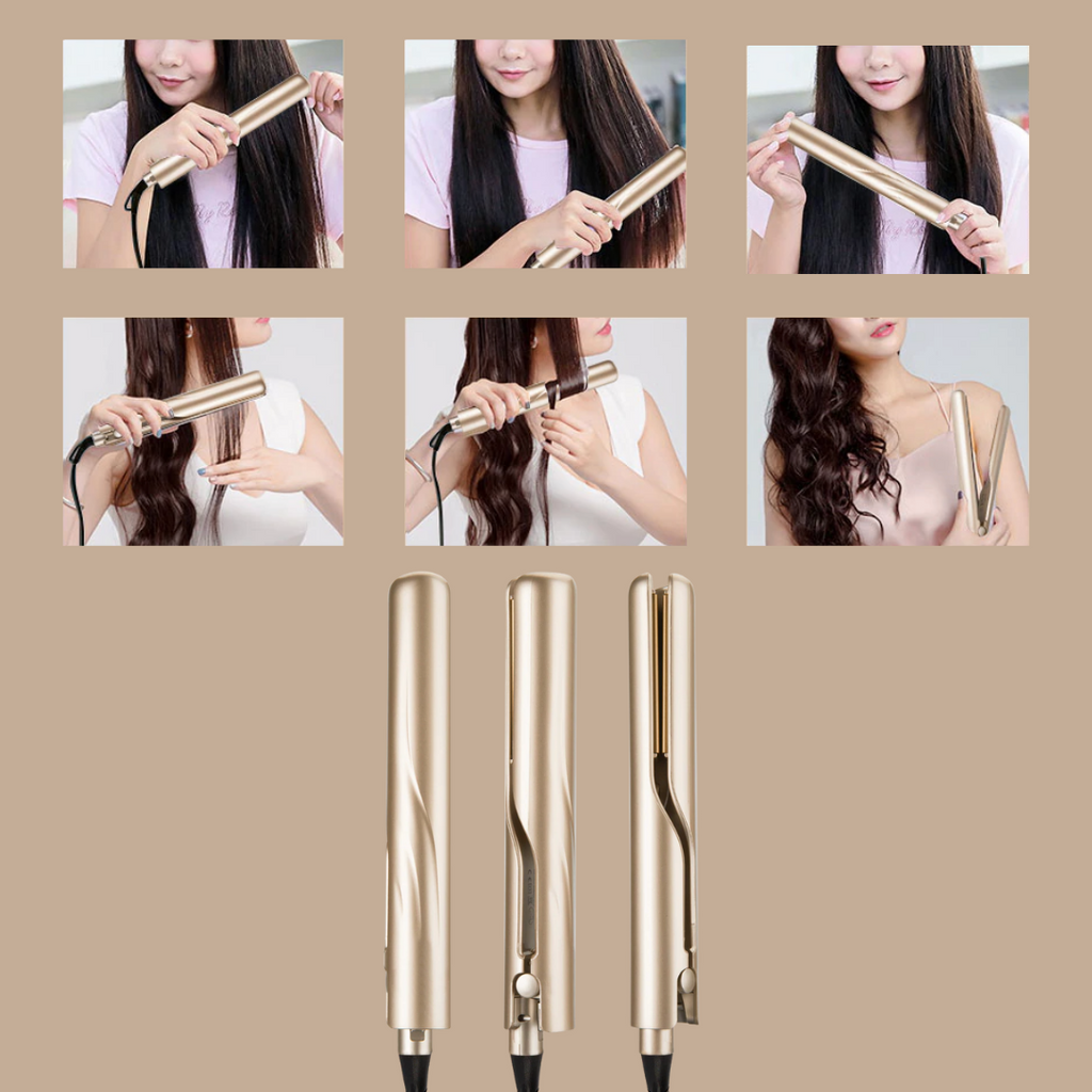 LustraWave Hair Styling Tool – Stunning Look with Visible Protection - Lamylie