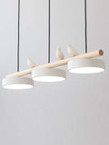 Wooden Pendant Lamp Bird Shape Three Shades Scandinavian Kitchen Island - Lamylie
