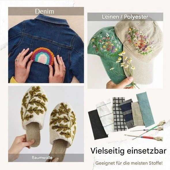 Broderinålesæt | Grundlæggende broderi | Farvemarkerede nåle | EasyStitch - Lamylie