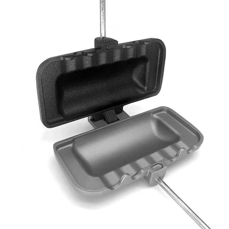 Dobbeltsidig sandwichpanne | Slippbelegg i aluminium for rask tilberedning | 30.5 cm – Lamylie