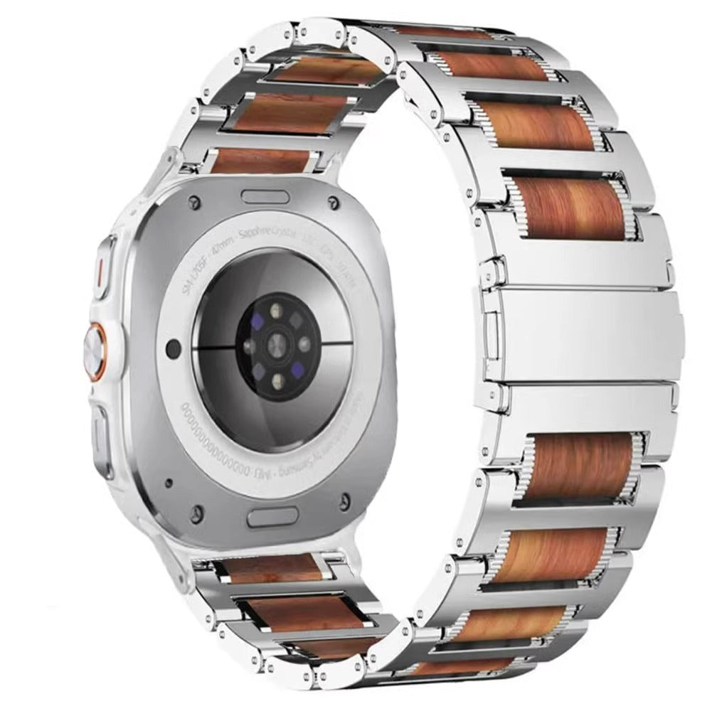 Bracelet en acier Aurelia Ultra Sandalwood — Fixation sécurisée pour Samsung Watch Ultra