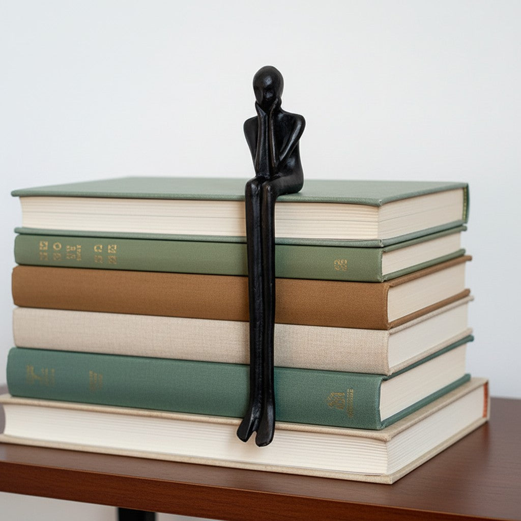 Geometric Iron Dog Figurine | Minimalist Decorative Sculpture for Desk - Lamylie