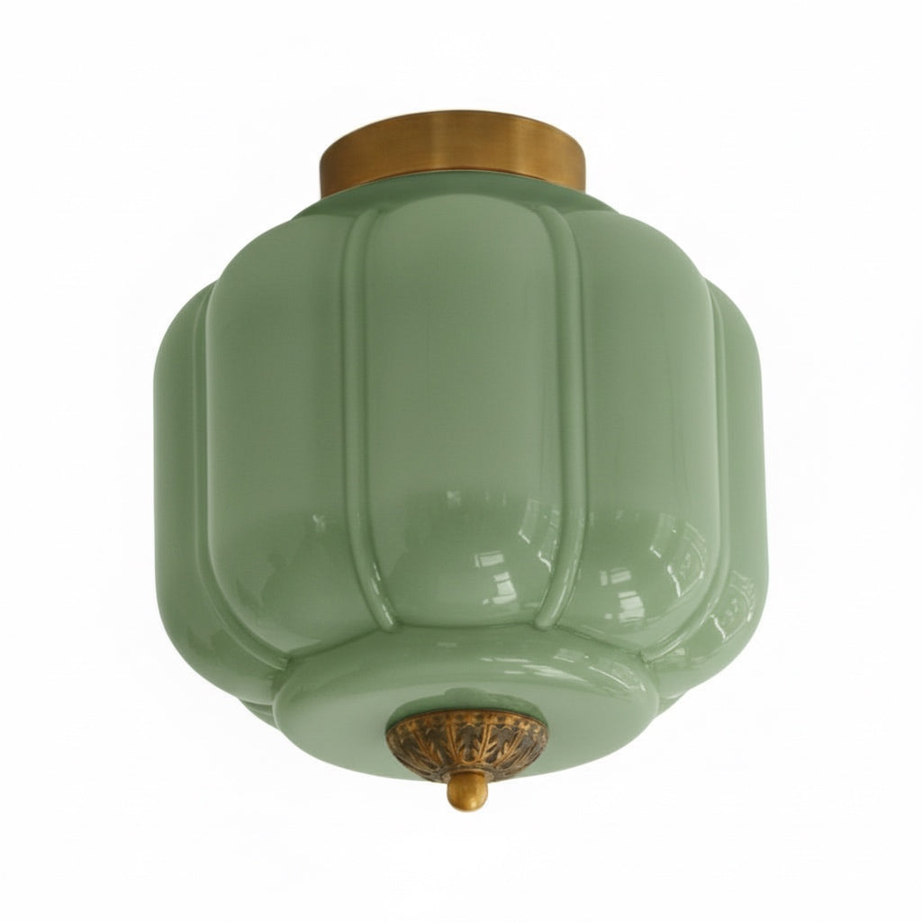 Ceiling Lamp Milk Glass Shade Modern Lighting Scandinavian Style Living Room Dining Room Bedroom Flush Mount - Lamylie