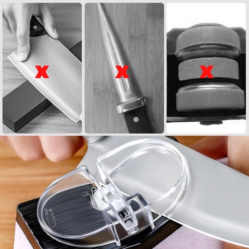 Knife Sharpener | Accurate Grinding System | Secure Design | Compatible With All Blades - Lamylie