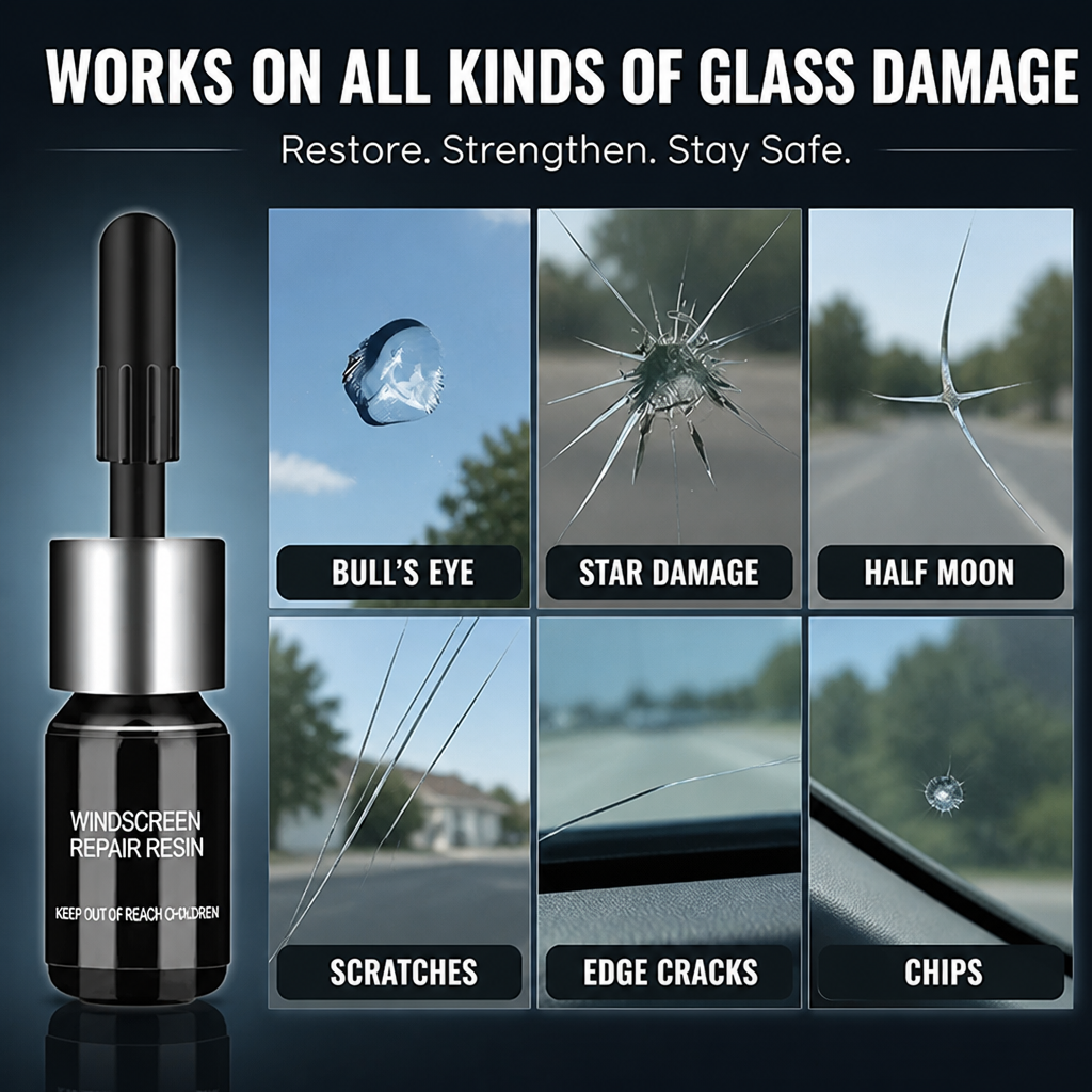 CrystalGuard Repair Kit — Clear, Strong Glass That Stops Cracks Cold in Minutes - Lamylie