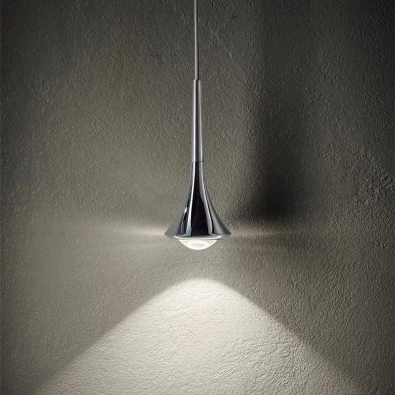 Lumenora Candeeiro Suspenso LED em Forma de Lágrima — Estrutura de Teto Metálica Nórdica