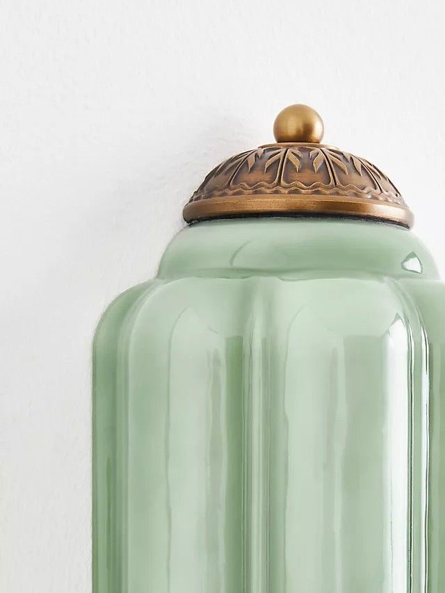 Milk Glass Wall Lamp for Bedroom Hall Scandinavian Style - Lamylie