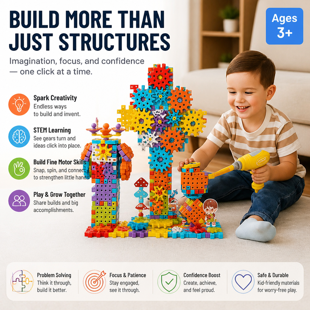 NovaCogs 3D Building Set — Ignite Creativity and Build Confidence with Every Click - Lamylie