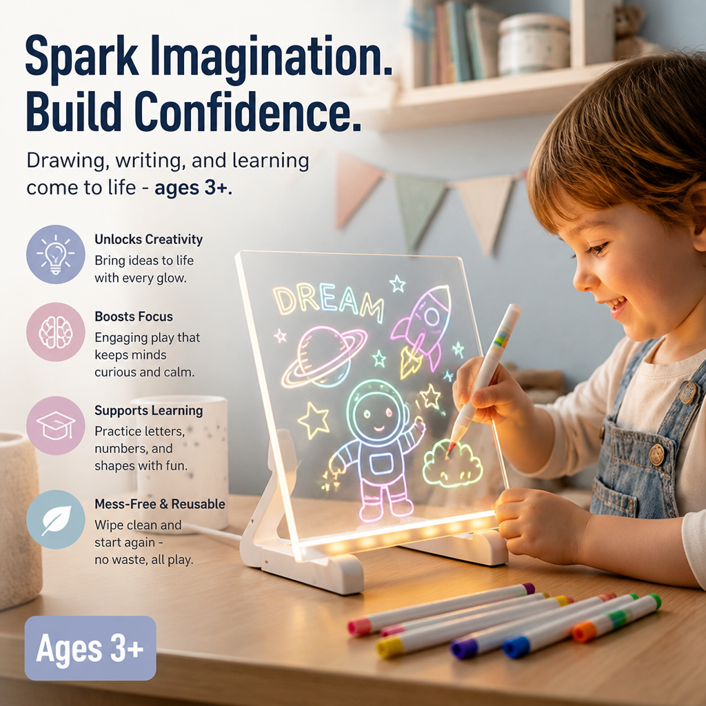 LumoSpark — Ignite Endless Creativity and Confidence with Every Glowing Stroke - Lamylie