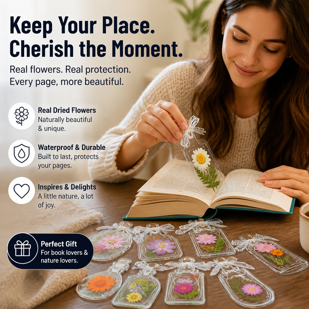 PetalLuxe — Mark Your Page With Real Pressed Flowers That Never Wilt - Lamylie