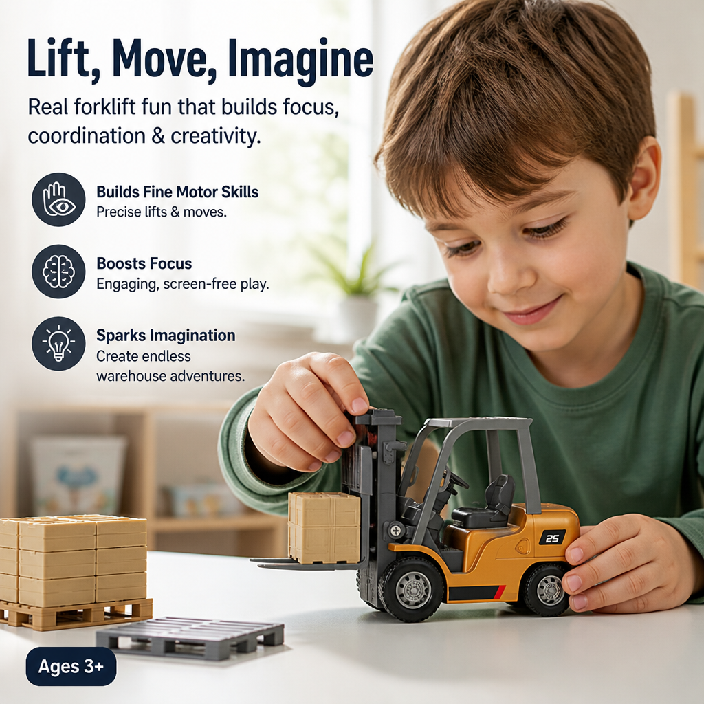 CommandLift Mini Forklift — gör slut på tristessen med spännande truckkörning direkt vid dina fingertoppar - Lamylie